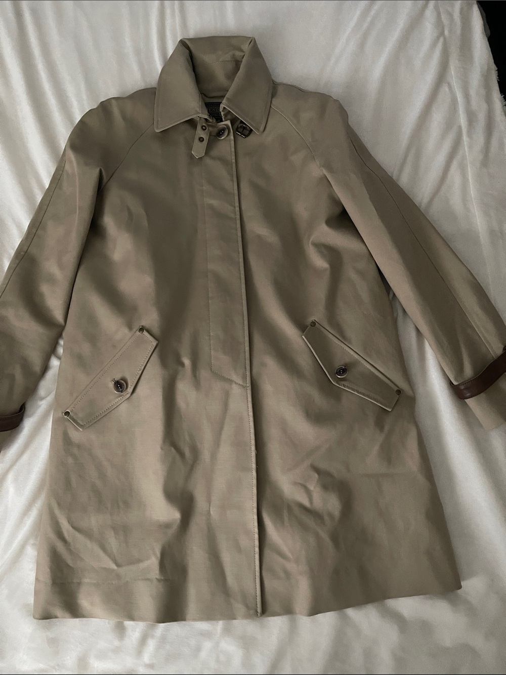 Pendleton Classic Khaki Trench Coat Women's 8